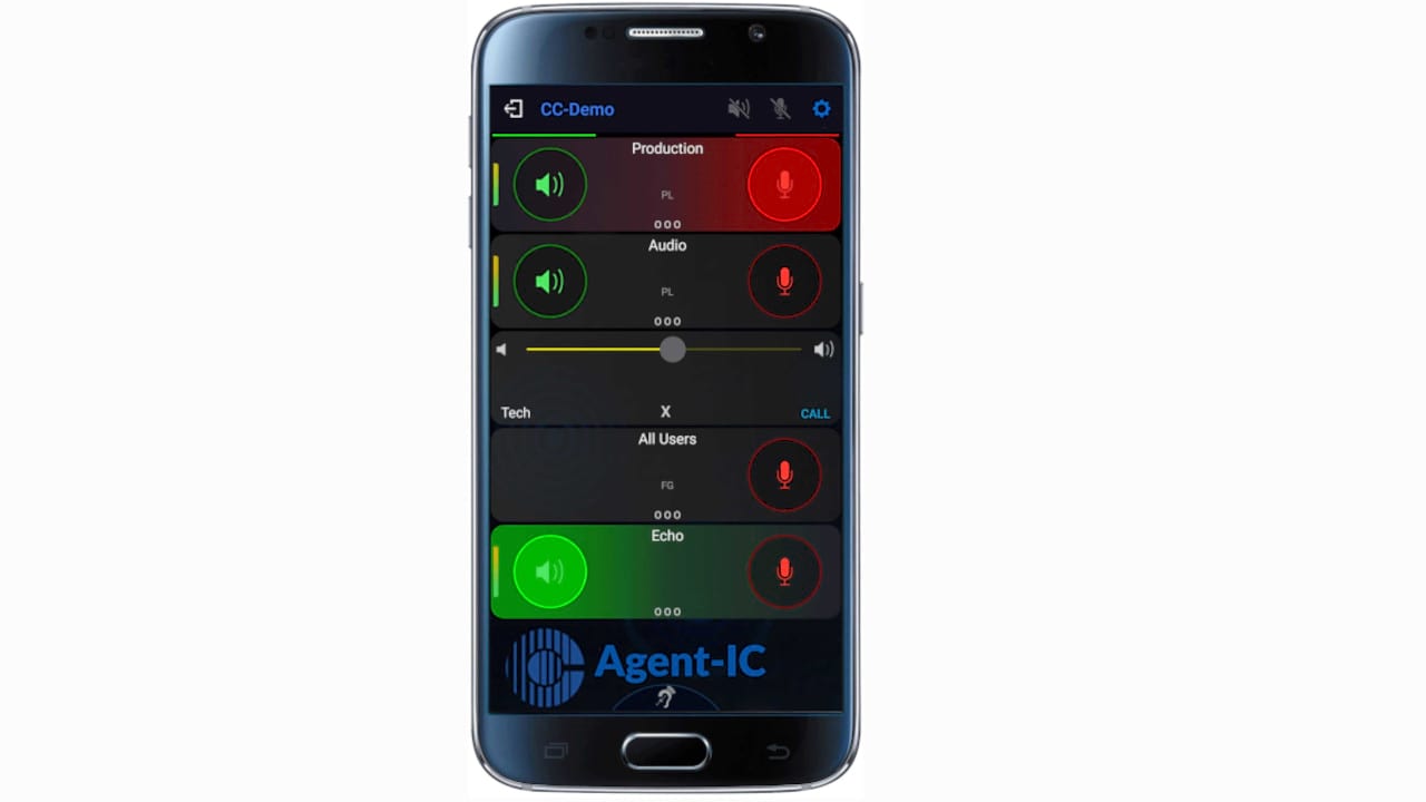 Мобильное клиентское приложение Agent-IC для Android устройств - аренда IP интеркома Clearcom